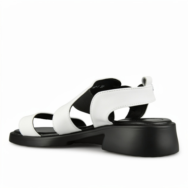 sandale damă piele naturală alb 0161640