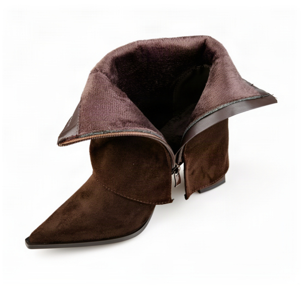botine damă textil maro 0163209