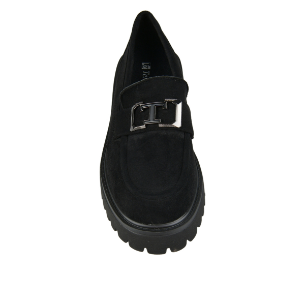 pantofi damă textil negru 0162898