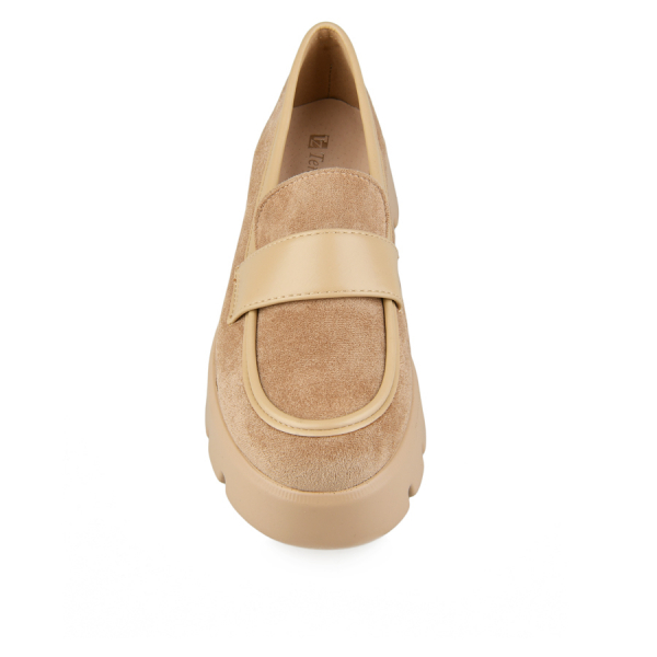 lady's shoes textiles beige 0160492