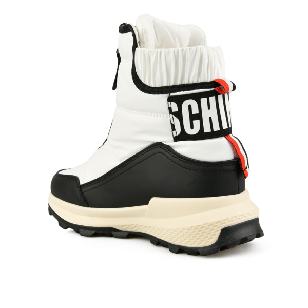 botine damă textil/piele ecologică alb 0162300