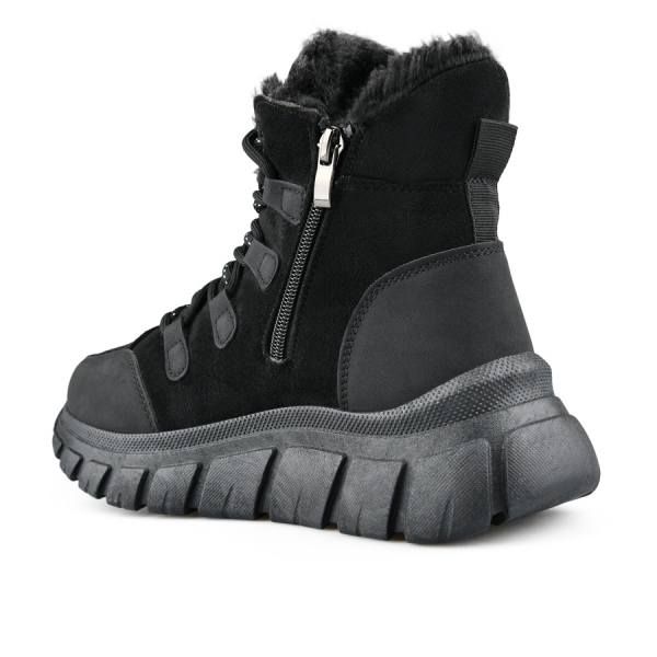 botine damă textil negru 0162640