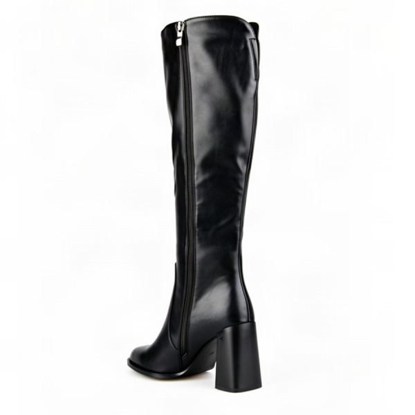 cizme damă piele ecologică negru 0162098
