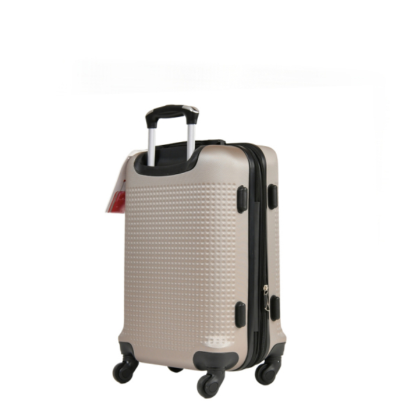 small suitcase ABS plastic beige 0163696