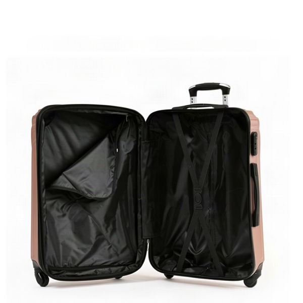 small suitcase ABS plastic pink 0163666