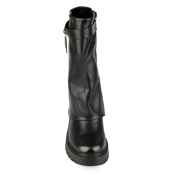 lady's boots synthetic leather black 0162528