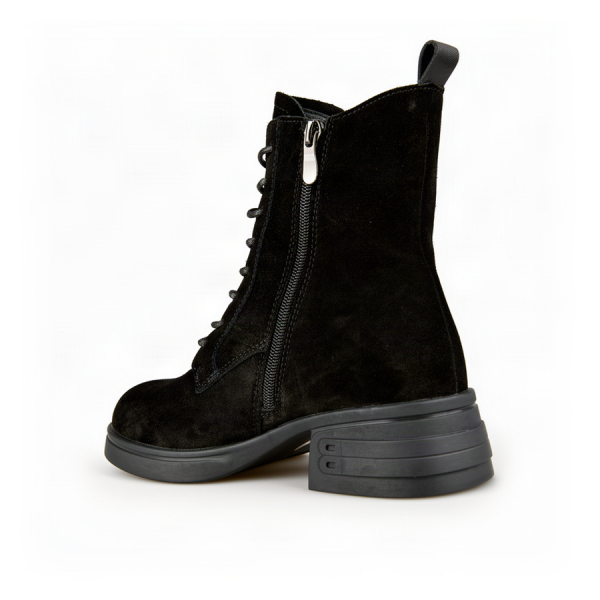 lady's boots genuin leather black 0162680