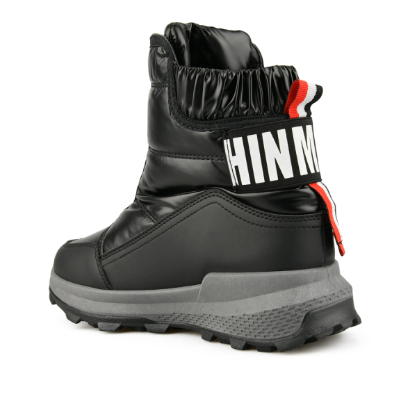 botine damă textil/piele ecologică negru 0162299