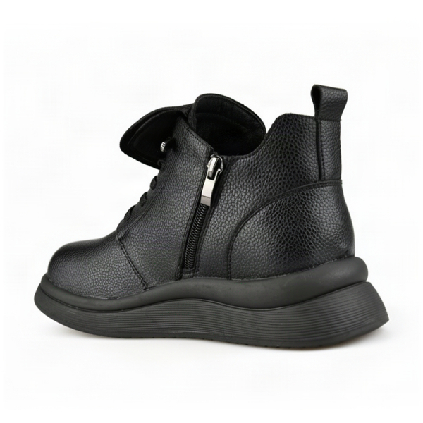 botine damă piele naturală negru 0162860