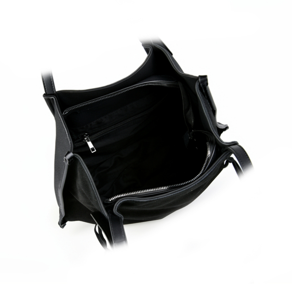 geantă damă  piele naturală/piele ecologică negru 0163120