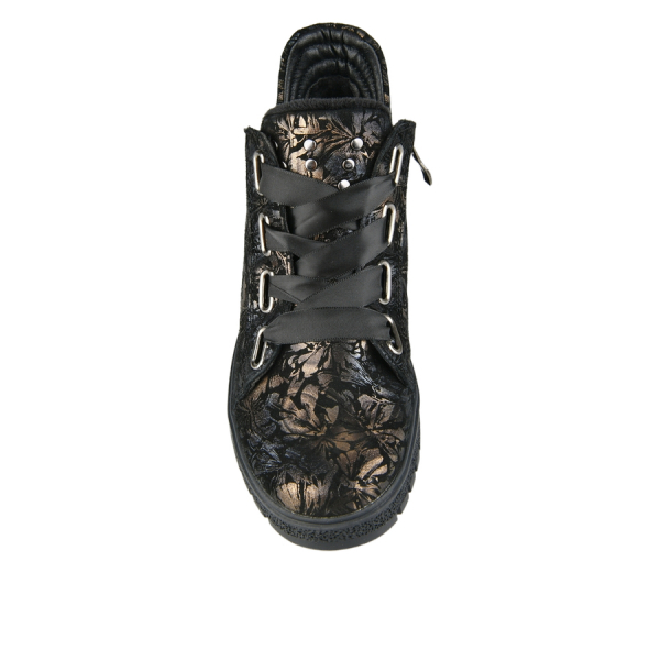 botine damă piele naturală negru 0163055