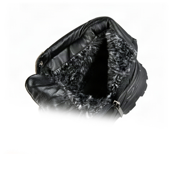 botine bărbați piele naturală negru 0164075