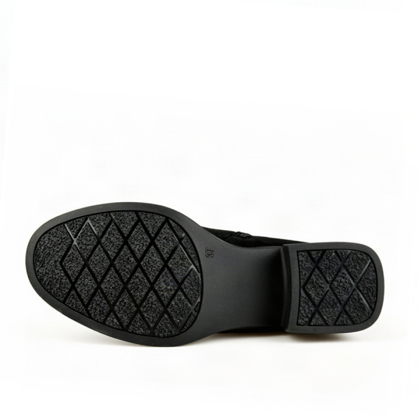 botine damă textil negru 0163403