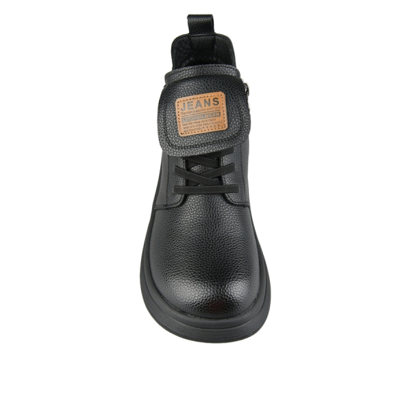 botine damă piele naturală negru 0162860