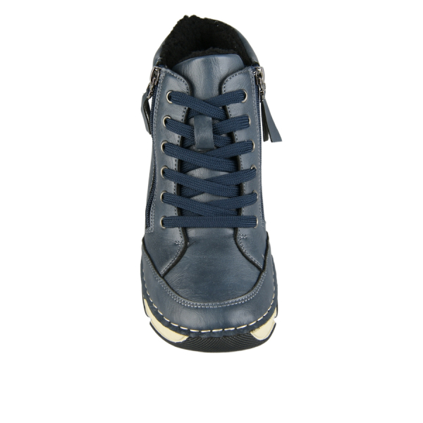 lady's boots synthetic leather blue 0163426