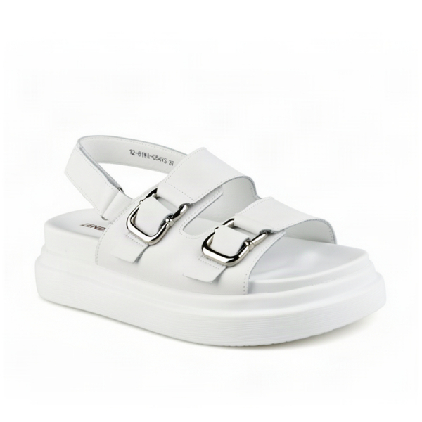 sandale damă piele naturală alb 0164200
