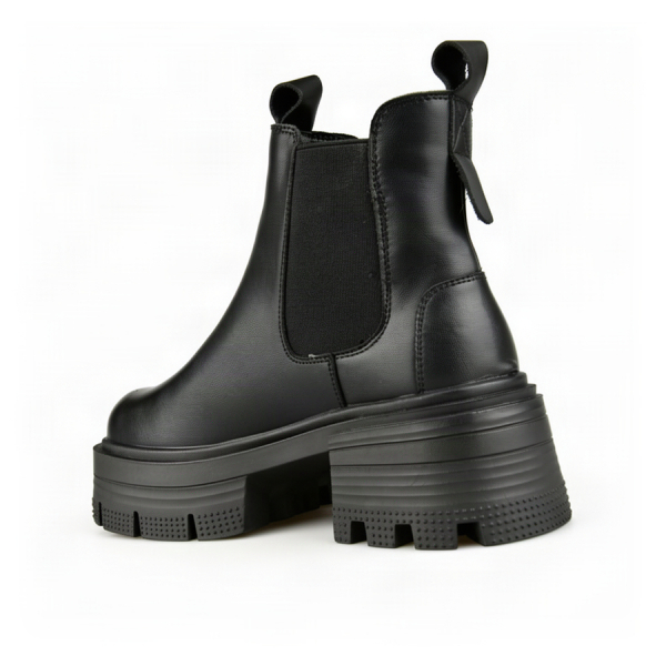 botine damă piele naturală negru 0162876