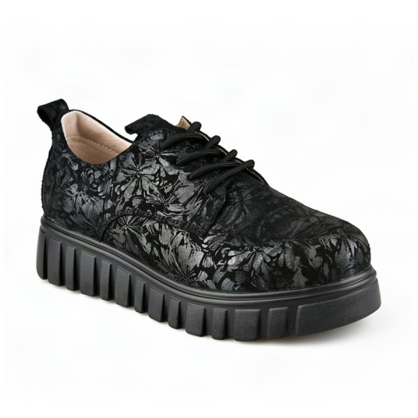 lady's shoes genuin leather black 0163352
