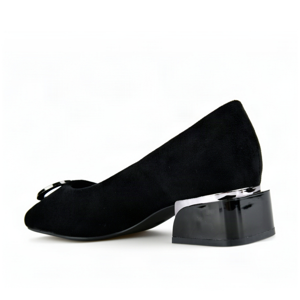 pantofi damă textil negru 0163032