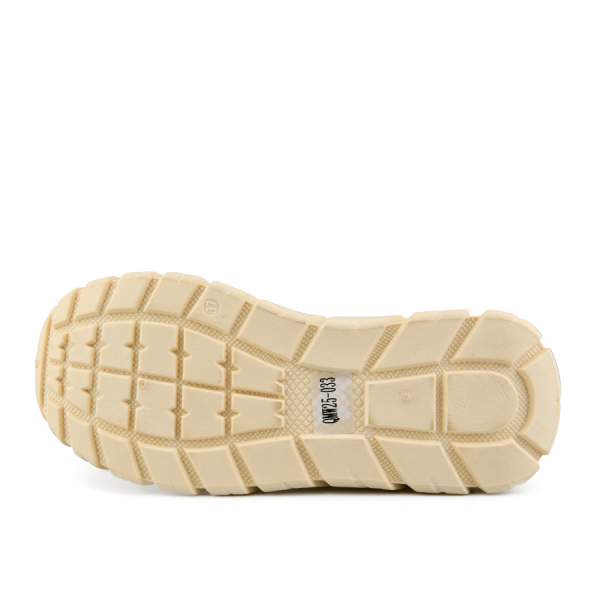 lady's boots eco leather/textile beige 0162304