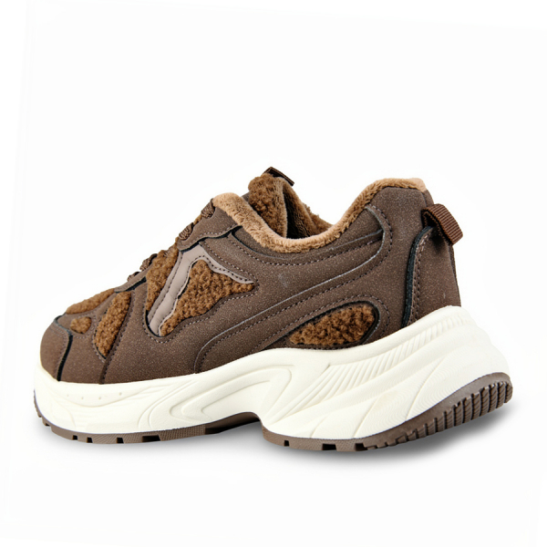 adidași damă textil/piele ecologică maro 0162719