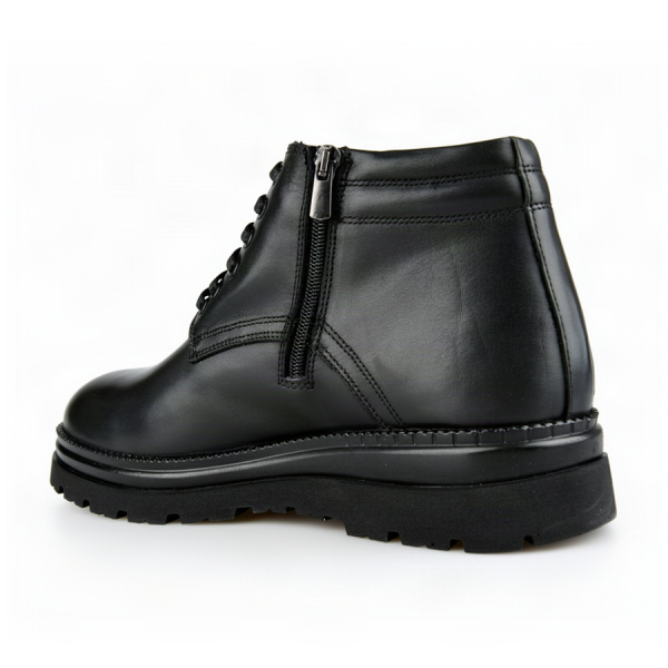 botine bărbați piele naturală negru 0164067