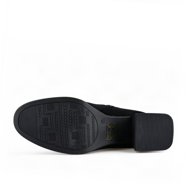 botine damă textil negru 0162423