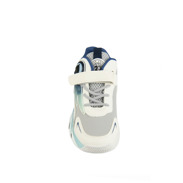 kids sneakers eco leather/textile grey/blue 0161772
