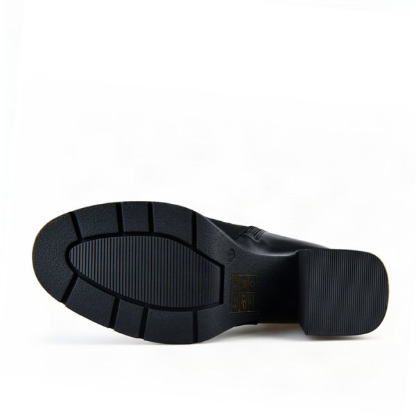 botine damă piele ecologică/textil negru 0162488