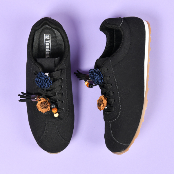 adidași damă piele ecologică negru 0159271