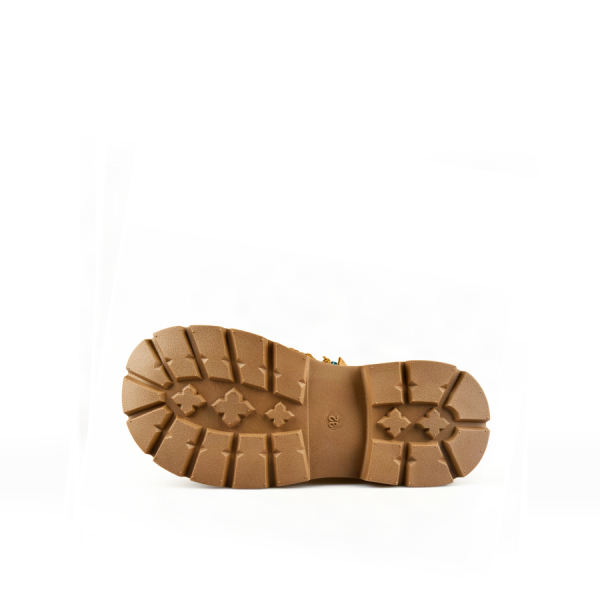 botine damă textil maro deschis 0164168