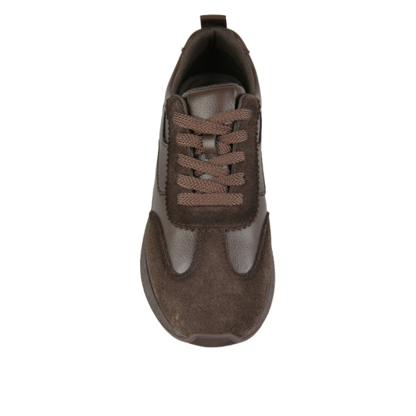 adidași damă piele naturală maro închis 0162864