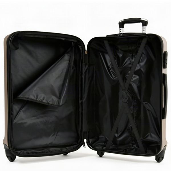 big suitcase ABS plastic beige 0163698
