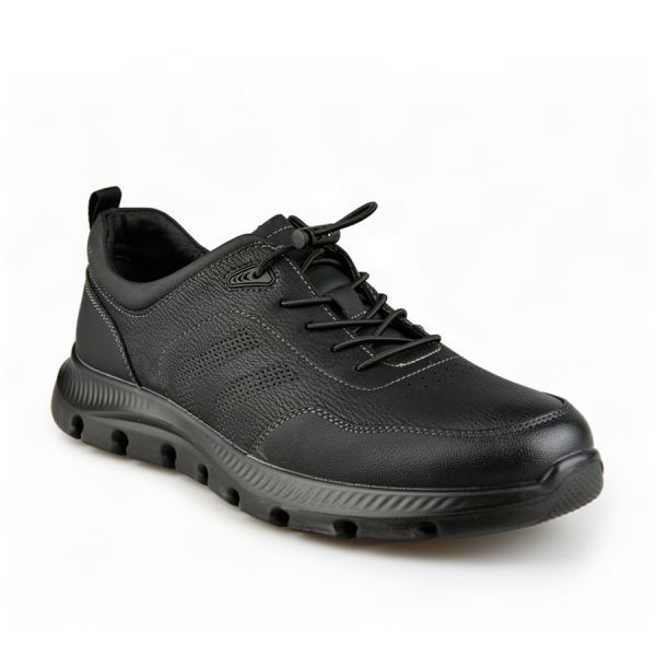 men's shoes genuin leather black 0162759