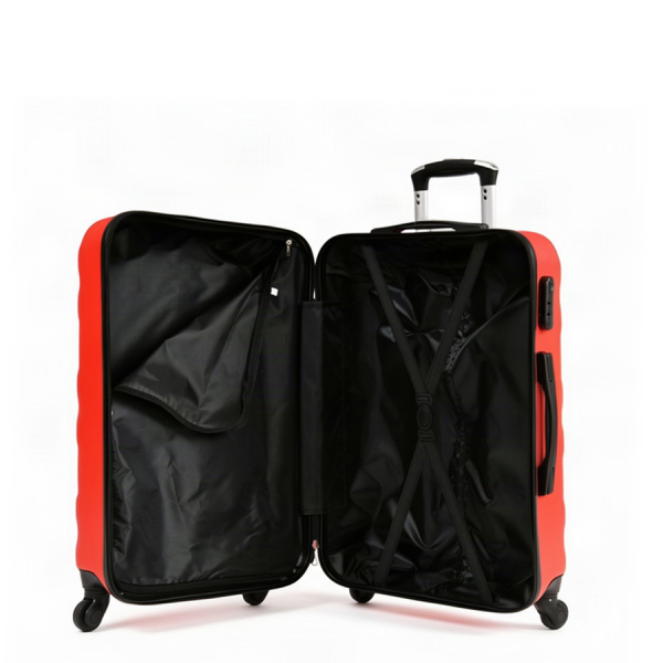 small suitcase ABS plastic red 0163651