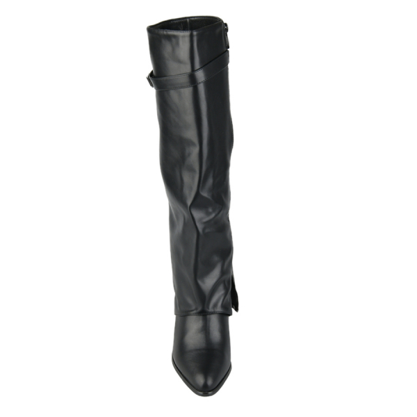 cizme damă piele ecologică negru 0162845