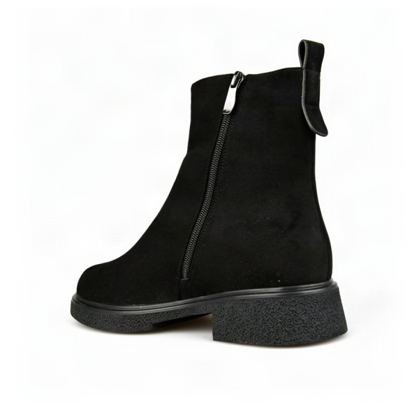 botine damă textil negru 0163398