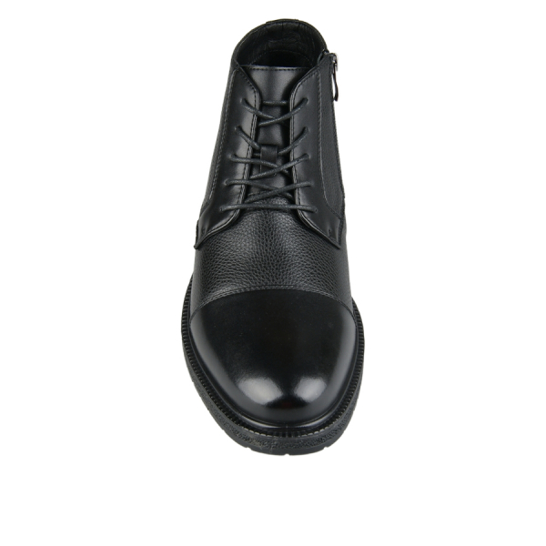 botine bărbați piele naturală negru 0162137
