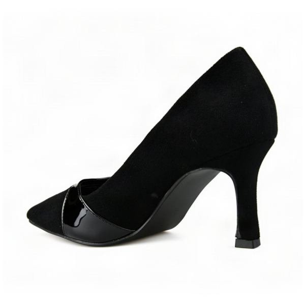 lady's shoes textile/synthetic leather black 0162998
