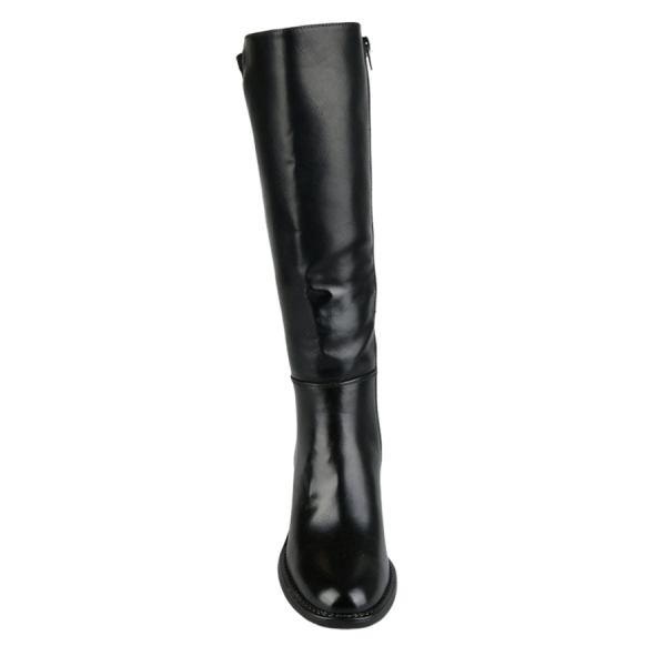 cizme damă piele ecologică/textil negru 0162926