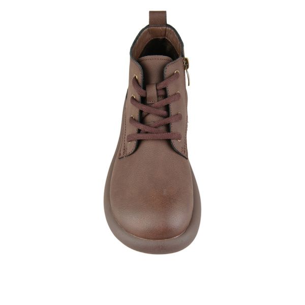 botine damă piele naturală maro închis 0162862