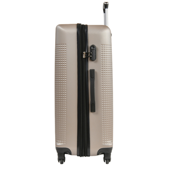 big suitcase ABS plastic beige 0163698