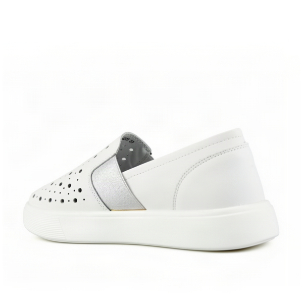 pantofi damă piele naturală alb 0164197