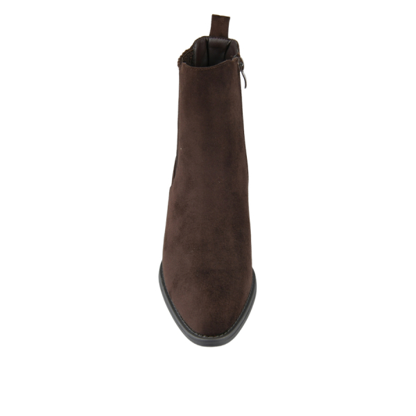 botine damă textil maro 0163225