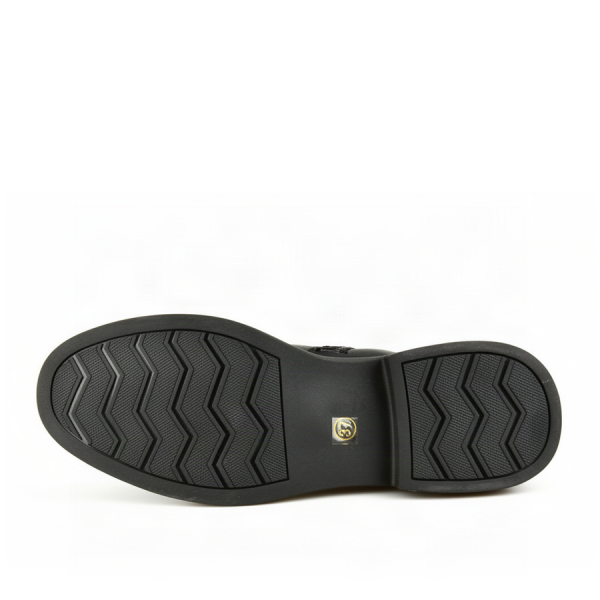 lady's boots genuin leather black 0163377