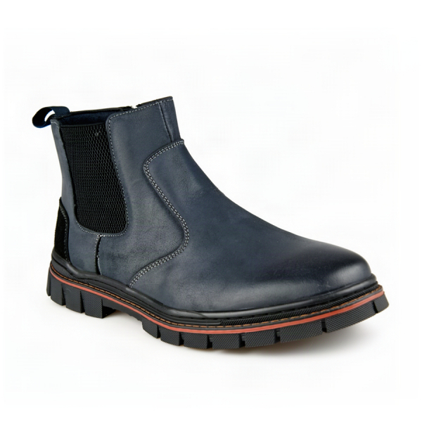 men's boots genuin leather dark blue 0162960