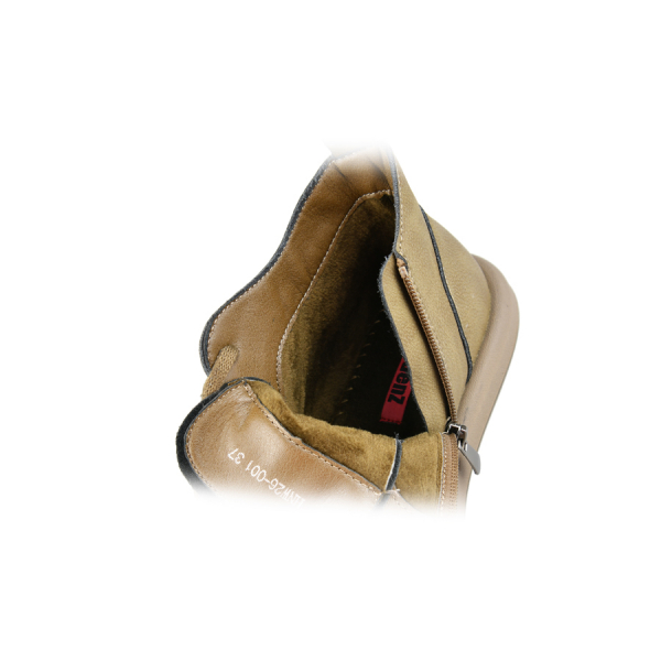 botine damă piele naturală verde 0162849