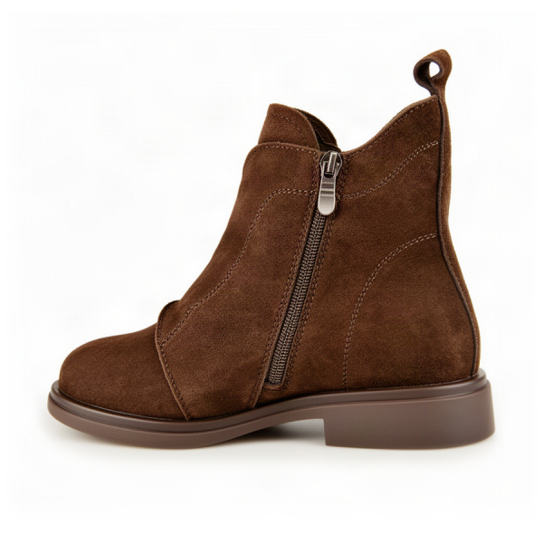 lady's boots genuin leather brown 0163380