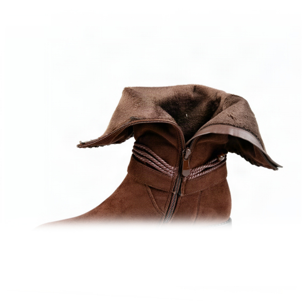 botine damă textil maro 0162783
