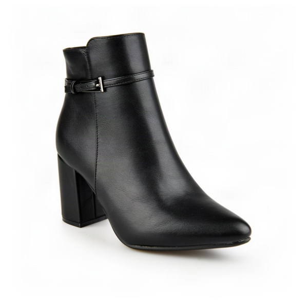 botine damă piele ecologică negru 0162840